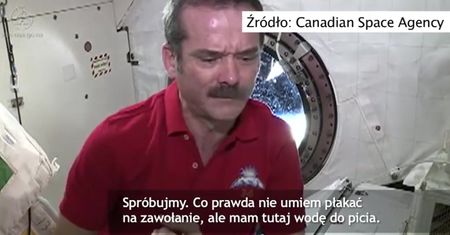 W kosmosie nie można się popłakać
