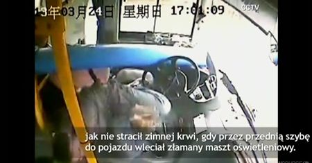 Dramatyczne nagranie z autobusu