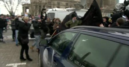 Przepychanki podczas Manify