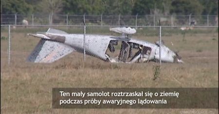 Awaryjne lądowanie awionetki