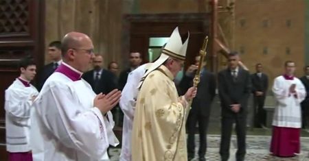 Pierwsza msza papieża Franciszka