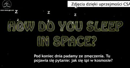 Jak śpią astronauci?
