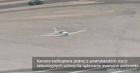 Wylądował bez podwozia