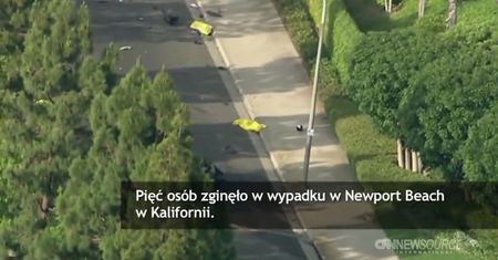 USA: Uderzenie w drzewo rozerwało auto na pół