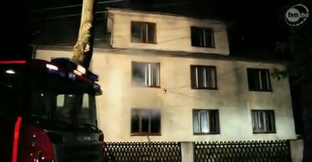 Pożar kamienicy w Opolu