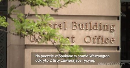 Na poczcie w USA odkryto listy z rycyną