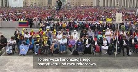 Rekordowa kanonizacja papieża Franciszka