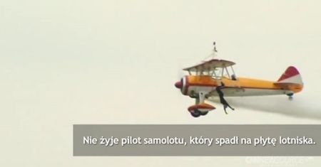 Tragiczna śmierć pilota i akrobatki