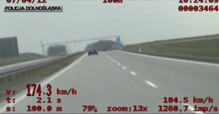 Przekroczył prędkość o 100 kilometrów