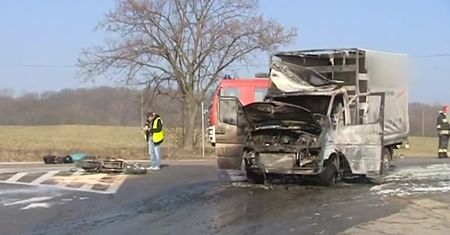 Zachodniopomorskie: Wypadek z motocyklistą