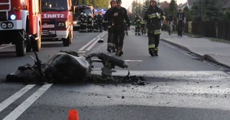 Śmiertelny wypadek motocyklisty w Grodźcu