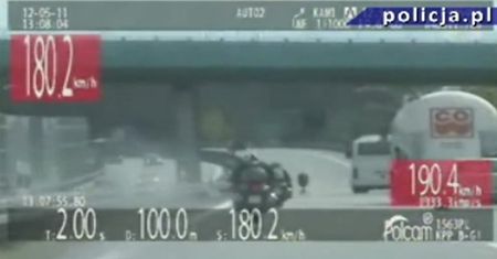 Brawurowa jazda motocyklistów