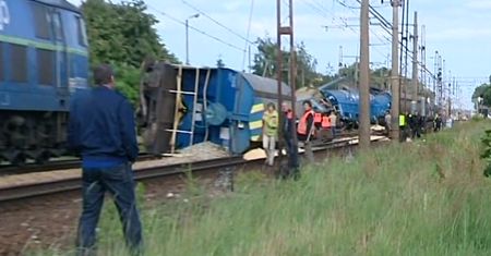 Wykolejenie się pociągu w Wielkopolsce