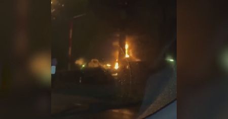 Atak na rafinerię w Jarosławiu. Zełenski pokazał nagranie