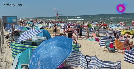 Pogoda zrobiła swoje. Plaża w Karwi pękała w szwach