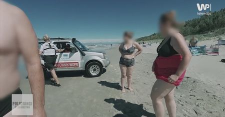 Senior kąpał się w morzu mimo zakazu. Tak tłumaczył się policjantom