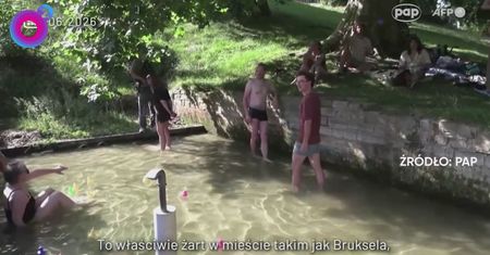 Zrobili brodzik w środku parku. Aktywiści w Brukseli chcą ważnych zmian