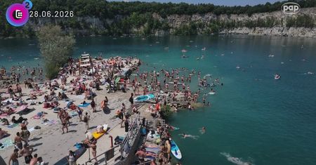 Tłumy na "krakowskich Malediwach". Kamera pokazała, co działo się na miejscu