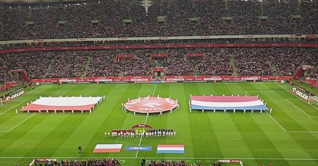 Wielkie emocje na stadionie. Hymn Polski niósł się po trybunach