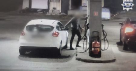Świadkowie myśleli, że jest pijany. Prawda okazała się inna. Nagranie ze stacji paliw