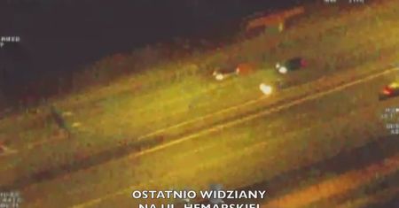 Śledzili go ze śmigłowca. Policja pokazała nagranie. Akcja w Warszawie