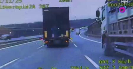 Nagranie z A4. Ukraiński kierowca ukarany