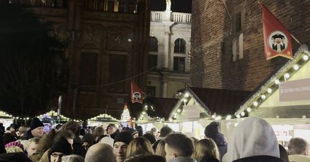 Zator na jarmarku w Gdańsku. Tłumy ludzi [WIDEO]