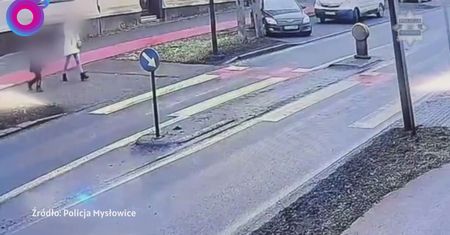 6-latek wszedł na pasy. Senior się nie zatrzymał. Nagranie z Mysłowic