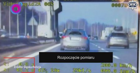 Pędził ponad 200 km/h na autostradzie A4. Drogowy recydywista doigrał się