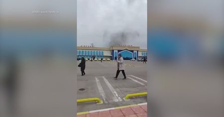 Atak dronów na lotnisko w Azerbejdżanie. Jest nagranie
