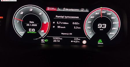 Audi SQ7 4.0 TDI V8 435 KM (AT) - pomiar zużycia paliwa
