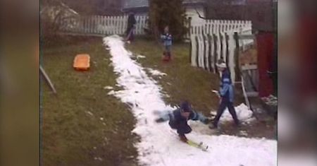 Halvor Egner Granerud zaczynał w ogrodzie. Pierwsze skoki na prowizorycznym obiekcie