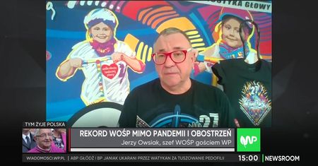 Jerzy Owsiak o pomocy podczas 3 fali epidemii. "Spotkaliśmy się z ministrem Niedzielskim"