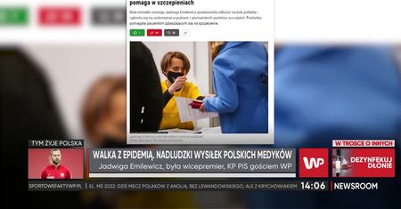 Emilewicz to "wolontariuszka Basia".Tak pracuje przy szczepieniach
