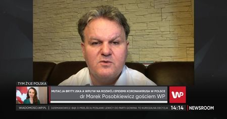 Dr Marek Posobkiewicz o nowych wariantach koronawirusa. "Może to zmienić sytuację epidemiologiczną na świecie".