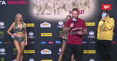 KSW 59. Racić i Przybysz zmierzą się o pas mistrzowski. Zobacz, jak wyglądało ich spotkanie twarzą w twarz