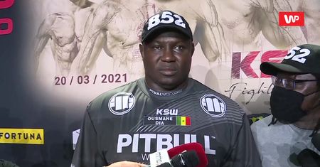 KSW 59. Serigne Ousmane Dia jest o 31 kilogramów cięższy od Pudzianowskiego. "Tak naprawdę, to trochę kilogramów zrzuciłem"