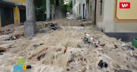 Powódź i lawiny błotne nad jeziorem Como. Dramatyczne nagrania świadków