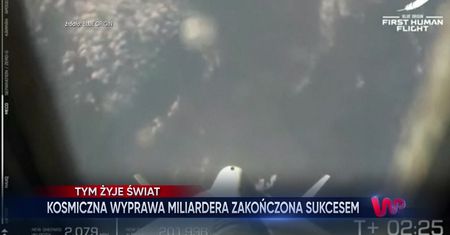 Kosmiczna wyprawa Jeffa Bezosa zakończona sukcesem. To pierwszy turystyczny lot w kosmos w historii