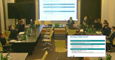 "No i co? Deszczyk pada". Wpadka w Senacie podczas seminarium. Padło przekleństwo