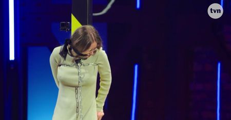 "Power Couple". Przemoczona Agata Rubik WRZESZCZY na Piotra Rubika