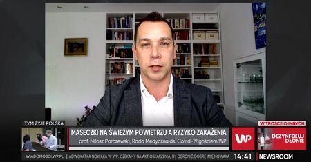 Prof. Parczewski o noszeniu maseczek w przestrzeni publicznej