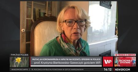 Krystyna Bieńkowska-Szewczyk o mutacjach koronawirusa