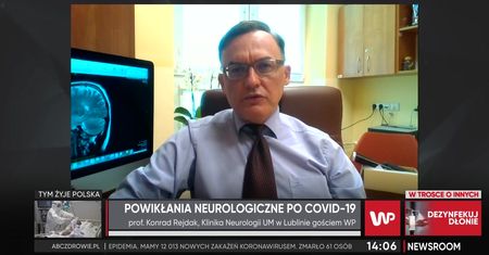 Prof. Rejdak wymienia powikłania neurologiczne po COVID-19