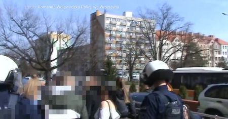 Film policji z interwencji w Głogowie
