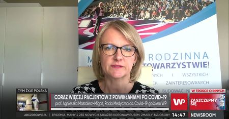 Prof. Mastalerz-Migas wymienia najczęstsze powikłania po COVID-19