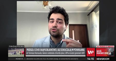 Dr Karauda: Powikłania płucne dotyczą także osób, które skąpo przechorowały COVID-19