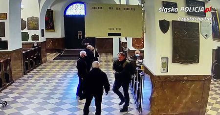 Najpierw się przeżegnał, a potem pobił pracownika Straży Jasnogórskiej