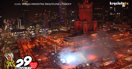 WOŚP 2021. Tak wyglądało "Światełko do Nieba"
