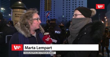 Strajk Kobiet w Warszawie. Marta Lempart krytykuje działania policji. Dostało się Jarosławowi Kaczyńskiemu